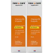 New care 2x Vitamine D3 Druppels Oliebasis 25 ml