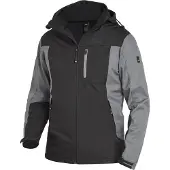 FHB Jannik Softshell-Jack Grijs-Zwart maat XL heren
