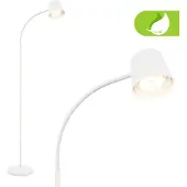 B.K.Licht BRILONER Cielo - Oplaadbare Vloerlamp - dimbaar - led staande lamp - snoerloze - USB-C - 126,5 x 21 cm - wit