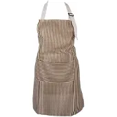 Clayre & Eef Keukenschort 69x68 cm Bruin Polyester