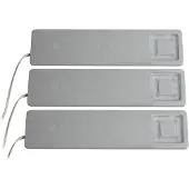 Heitronic Cortina LED-onderbouwlamp Set van 3 stuks LED LED vast ingebouwd 7.2 W Warmwit, Neutraalwit, Daglichtwit Zilver
