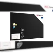Allboards Zwarte Krijtbord Magneetbord 180x120cm Aluminium Frame