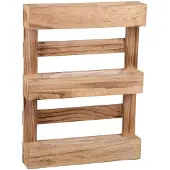 UNUS Wandplantenbak pallet hout met kunststof inzet 45 cm gevlamd