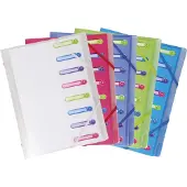 Other 10x CHROMALINE Sorteermap PP 3 kleppen - 8 indelingen - Geassorteerd - 56189E