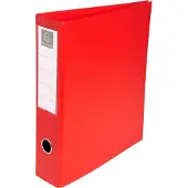 Exacompta 10x Ringband in PVC met 4 D-ringen van 50 mm op het achterplat- A4 maxi. - Rood - 51745E