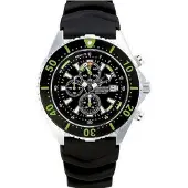 Chris Benz Unisex horloge CB-C300-G-KBS Chronograaf, Lichtwijzer, Stopwatch, Dieptemeter, dato, maximale dieptegeheugen