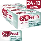 Xylifresh Mentholmint Suikervrije Kauwgomt 1x(24x18g)