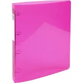 Exacompta Iderama 15 mm Ringband PP (Polypropeen) A4 4 Ringen Roze 51774E 10 Stuks