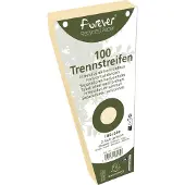 Exacompta 6x FOREVER Pak van 100 trapezium tabstroken met perforatie 180g - 105x240mm - Ivoor - 13575E