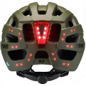 Bypoint 360° LED Fietshelm (S-ERT) - Schokabsorberende ERT Technologie - Met USB-C Verlichting - Mosgroen - Large (58-62 cm)