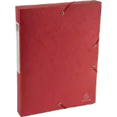 Exacompta Nature Future A4 Documentenbox, 320 x 240 x 40 mm, Karton, 600 g/m², Rood