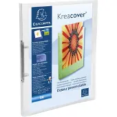 Exacompta Kreacover 15 mm Elastomap PP (Polypropeen) A4 2 Ringen Transparant 54960E 25 Stuks
