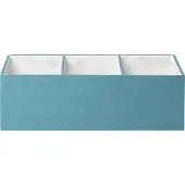 Exacompta 2x Bureau organizer 4 vakken OfficeByMe - Eendenblauw - 68603E