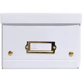 Exacompta 5x Opbergdoos in karton 20x26x15cm Neo Deco, vlak geleverd - Wit - 62258E