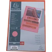 Exacompta L-map A4 Rood PP (Polypropeen) 120 micron 100 Stuks