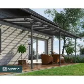 Palram | - Terrasoverkapping Feria - Donkergrijs - 3x6.1m