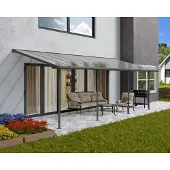 Canopia Palram | - Terrasoverkapping Sierra - Donkergrijs - 3x7,4m