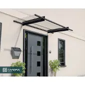 Palram - Canopia Palram | - Veranda- En Deurluifel Nancy - Helder - Donkergrijs - 94x205cm