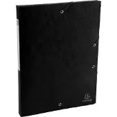Exacompta Nature Future A4 Documentenbox, 330 x 250 x 25 mm, Karton, 600 g/m², Zwart
