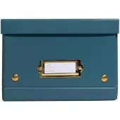 Exacompta 5x Opbergdoos in karton 20x26x15cm Neo Deco, vlak geleverd - Eendenblauw - 62253E