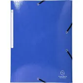 Exacompta 25x IDERAMA Elastomap 3 kleppen Maxi Capacity 425gm2 A4 - Donkerblauw - 55832E