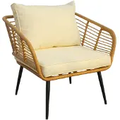 Garden Point Malta beige technorattan terrasstoel - set van 2 stuks