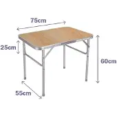 Marbueno Summer 10013m 75x55x25 Cm Folding Table Bruin