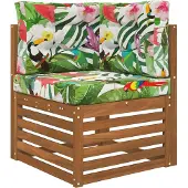 vidaXL Buitenbankkussen Polyester kleurrijk 60 x 60 x 8 cm