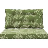 vidaXL Buitenbankkussen Polyester Blad Design 80 x 68,5 x 8 cm