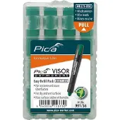 Pica-Marker 991/36 - Permanent Marker VISOR Navulling - 4 vullingen - Groen