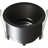 LEDVION – LED Inbouwspot Rond ø81mm – Zwart – Dimbaar – Kantelbaar – GU10 – IP20
