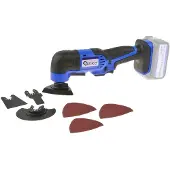 GEKO Slijpmachine + polijstmachine, Renovator - Accu Multifunctioneel Apparaat 18V Li-Ion - zonder accu en lader (Oscillerende slijper)