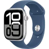 Apple Watch Series 10 46mm Zilver Sportband M/L