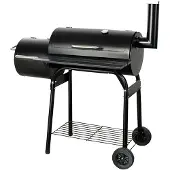 MASTER GRILL MG507 Serie - Kolengrill en Smoker - Lokomotiefontwerp - Temperatuurcontrole - Dubbele Kamers