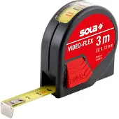 Sola Rolbandmaat 3mtr Video-Flex, Met afleesvenster EG-Klasse 2 SB - 50012901 - 50012901