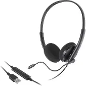 Mozos USB-koptelefoon, koptelefoon met microfoon, USB-aansluiting, PC-headset,