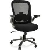 Hjh OFFICE Zware stoel / Bureaustoel INSTRUCTOR T I Titan XXL Netstof / Stof zwart