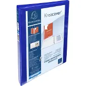Exacompta Kreacover 15 mm Presentatieringband PP (Polypropeen) A4+ 4 Ringen Blauw 51840BE 10 Stuks