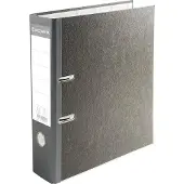 Exacompta 10x Ordner met hefboom in grijs gemarmerd karton rug 70mm - met perforator - A4 - Grijs-Grijze rug - 52070E