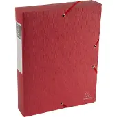 Exacompta 10x Klasseerdoos Scotten Rug 60mm - A4 - Rood - 50915E
