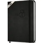 Systemyze Wachtwoordenboekje met Alfabet – Password Organizer – A5 – Zwart