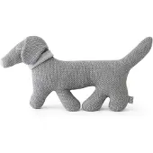 Sevira Kids Dackel knuffel - zachte deken - 47 x 24 cm - Grijs | van