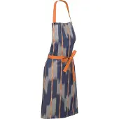 kela Keukenschort, Oranje / Blauw - Ethno