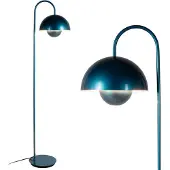 Alpinaluz staande lamp, in een zigzagvorm, Scandinavisch design, metaal, E27-fitting, blauw