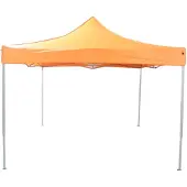 Vdd Partytent easy up 3 x 3 - harmonica frame - 420D Oxford oranje tentdoek met PVC coating