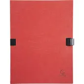 Exacompta 10x N'CLIP Map uitrekbare rug en klep - Rood - 21509E