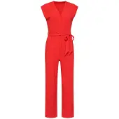 Smashed Lemon Elegante jumpsuit in travel kwaliteit met wijde pijp |