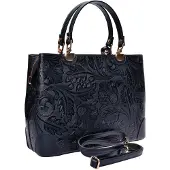 Sarya Couture OU Blauw Rundleer Tas