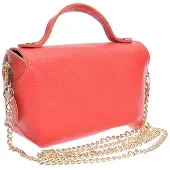 Anna Luchini Rood Rundleer Tas