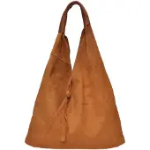 Anna Luchini Brown Rundleer Tas